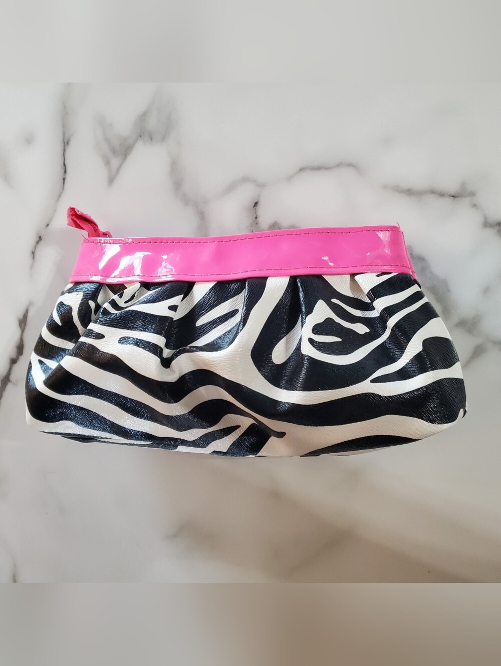 Zebra Print & Hot Pink Make-Up Bag - Picture 14 of 15